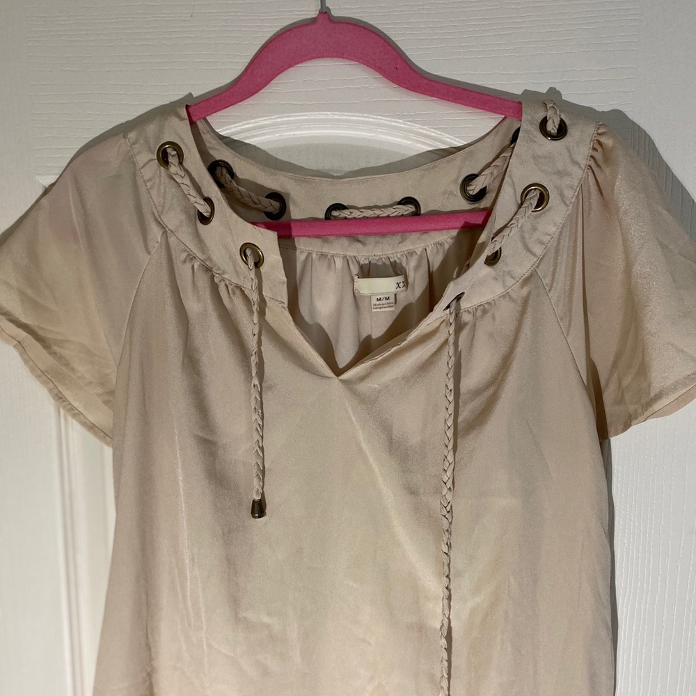 FOREVER 21 VINTAGE NUDE DRESS
